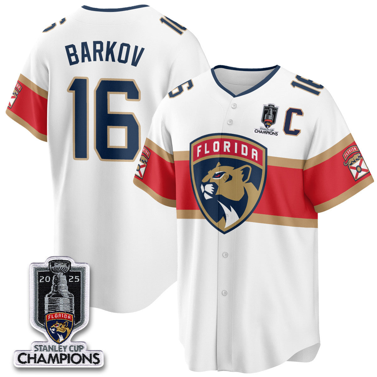 FLA 2025 Stanley Cup Champions Baseball Men Jersey - All Stitched