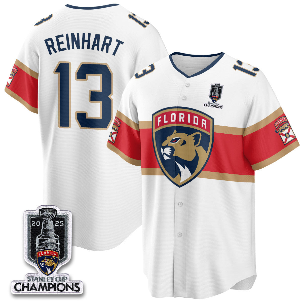 FLA 2025 Stanley Cup Champions Baseball Men Jersey - All Stitched