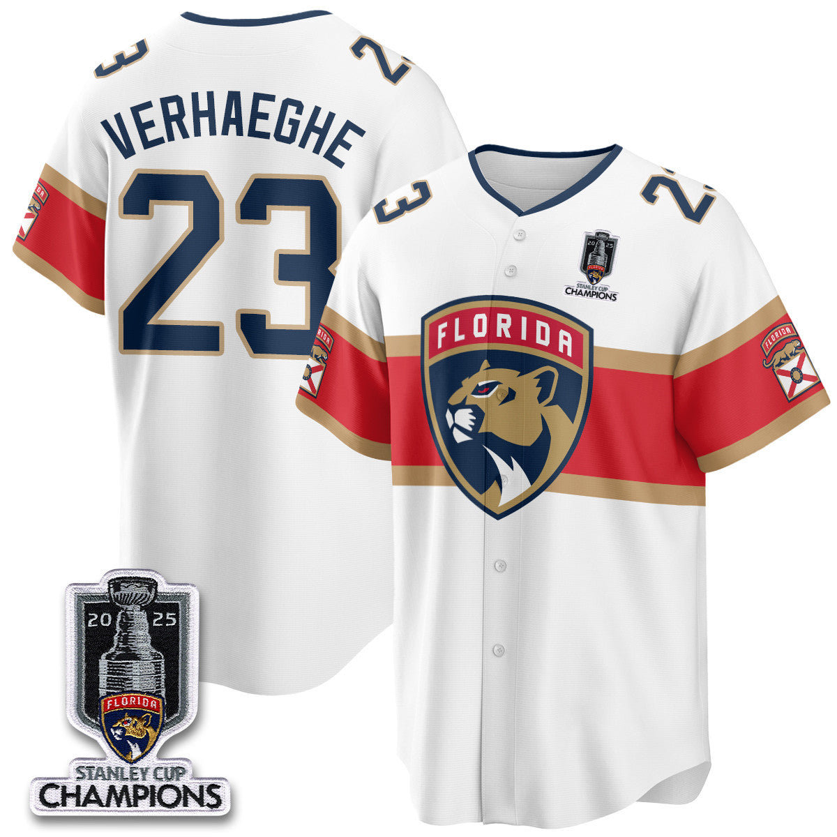 FLA 2025 Stanley Cup Champions Baseball Men Jersey - All Stitched