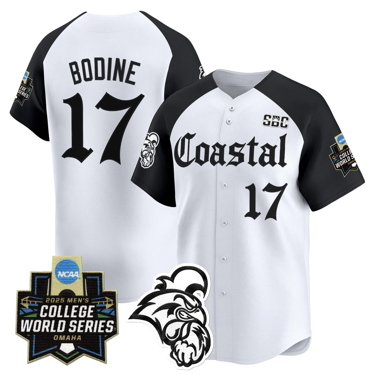 Coastal Carolina Chanticleers 2025 World Series 'Gothic Coastline Edition' Vapor Premier Limited Jersey - All Stitched