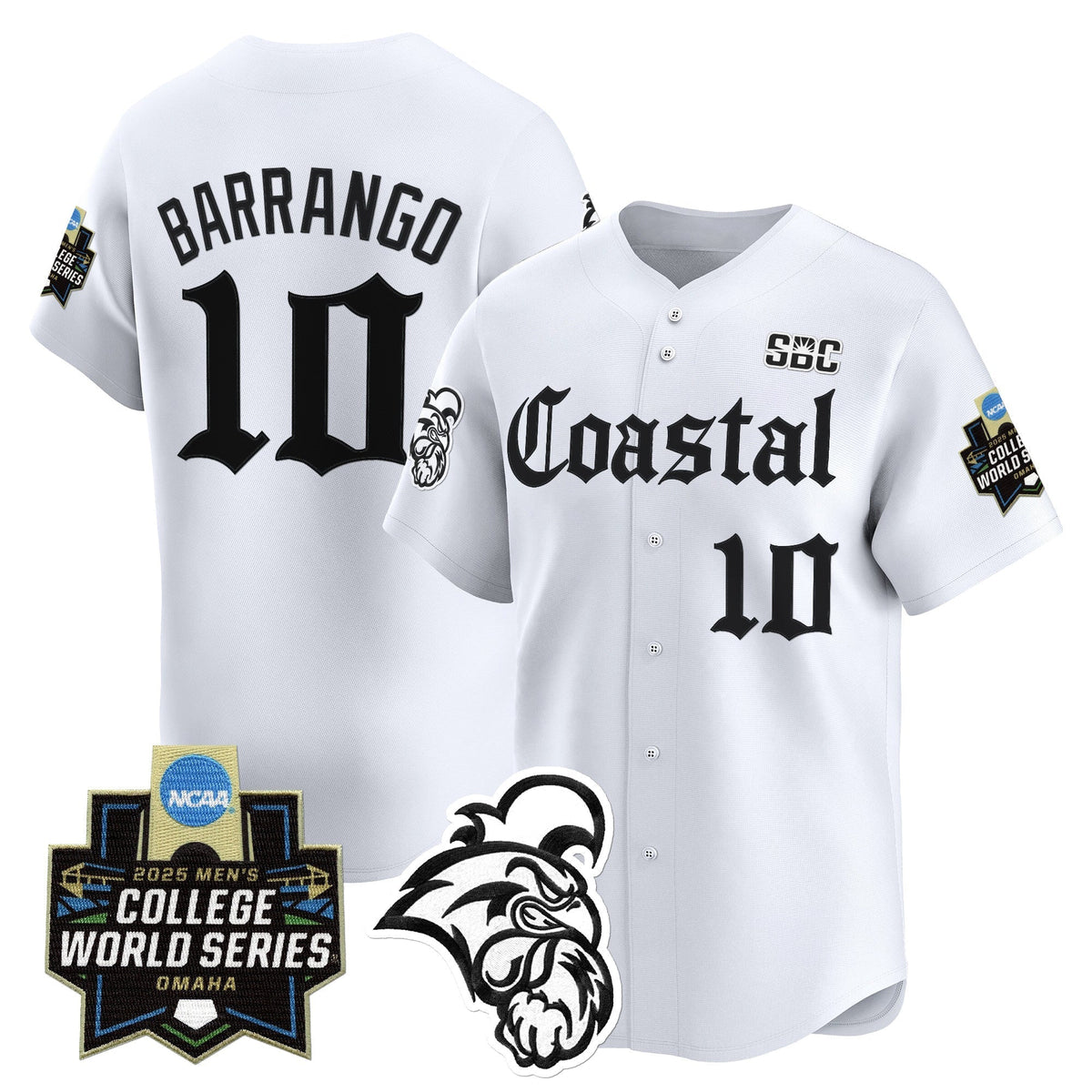 Coastal Carolina Chanticleers 2025 World Series 'Gothic Coastline Edition' Vapor Premier Limited Jersey - All Stitched