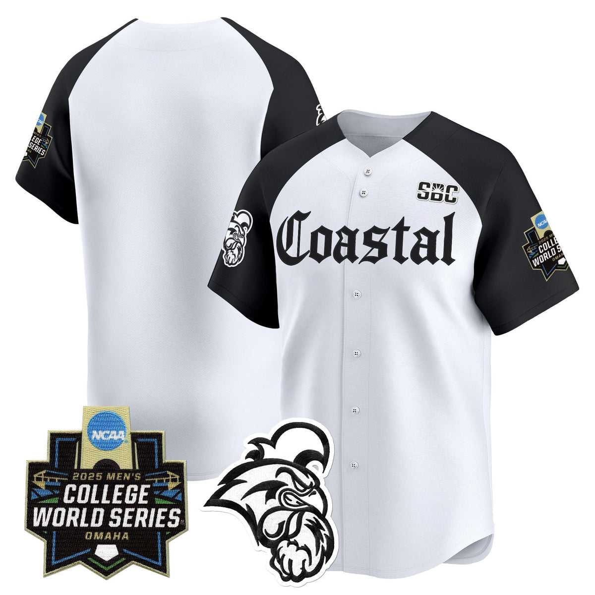 Coastal Carolina Chanticleers 2025 World Series 'Gothic Coastline Edition' Vapor Premier Limited Jersey - All Stitched