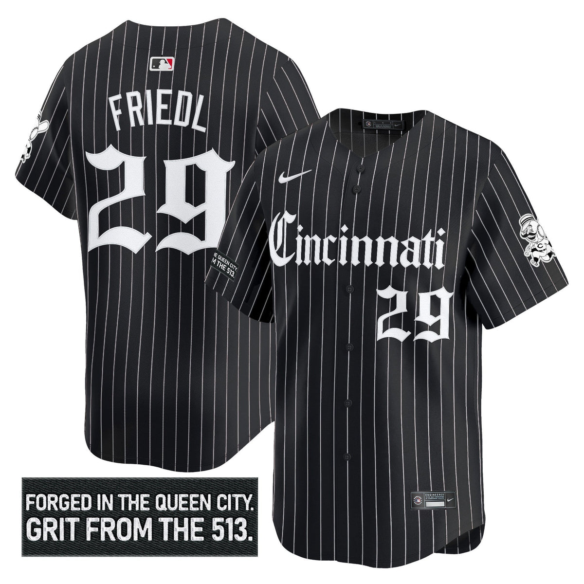 CIN 'Gothic Queen City Edition' Vapor Premier Limited Jersey - All Stitched