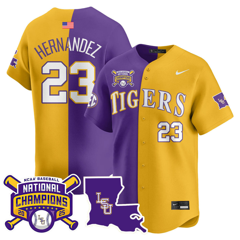 LSU 2025 World Series Champions Limited Jersey - All Stitched