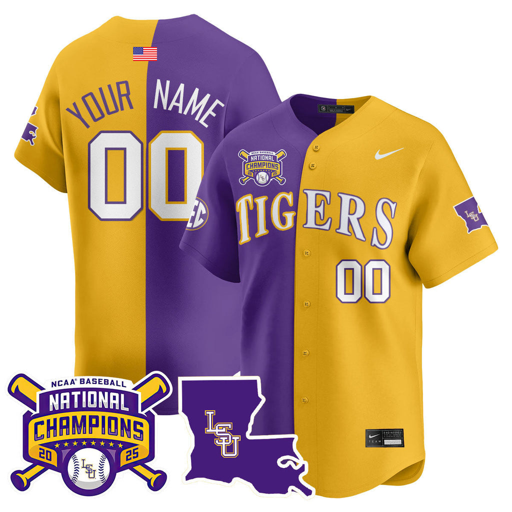LSU 2025 World Series Champions Limited Jersey - All Stitched