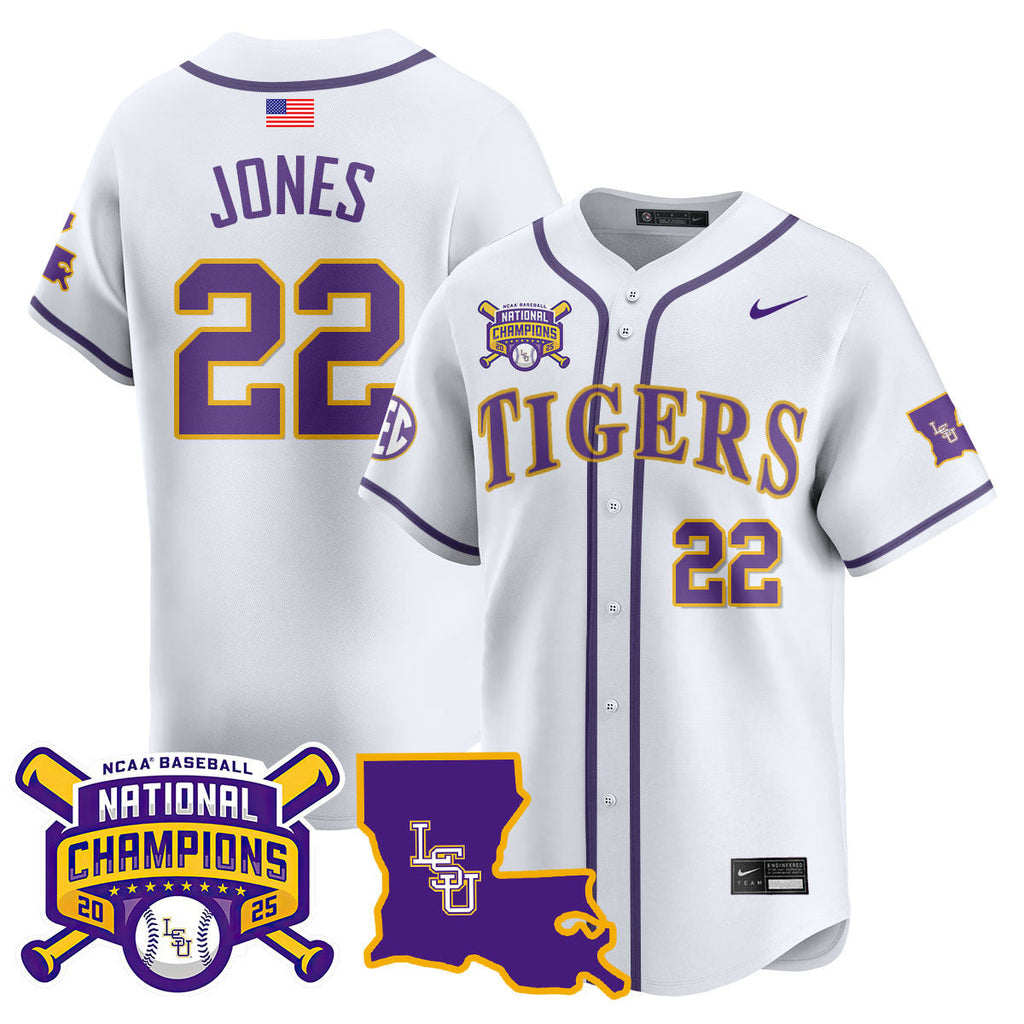 LSU 2025 World Series Champions Limited Men Jersey - All Stitched