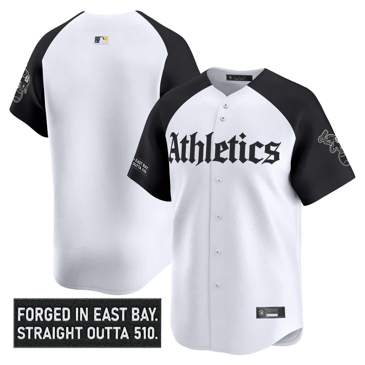 Athletics 'Gothic East Bay Edition' Vapor Premier Limited Jersey - All Stitched