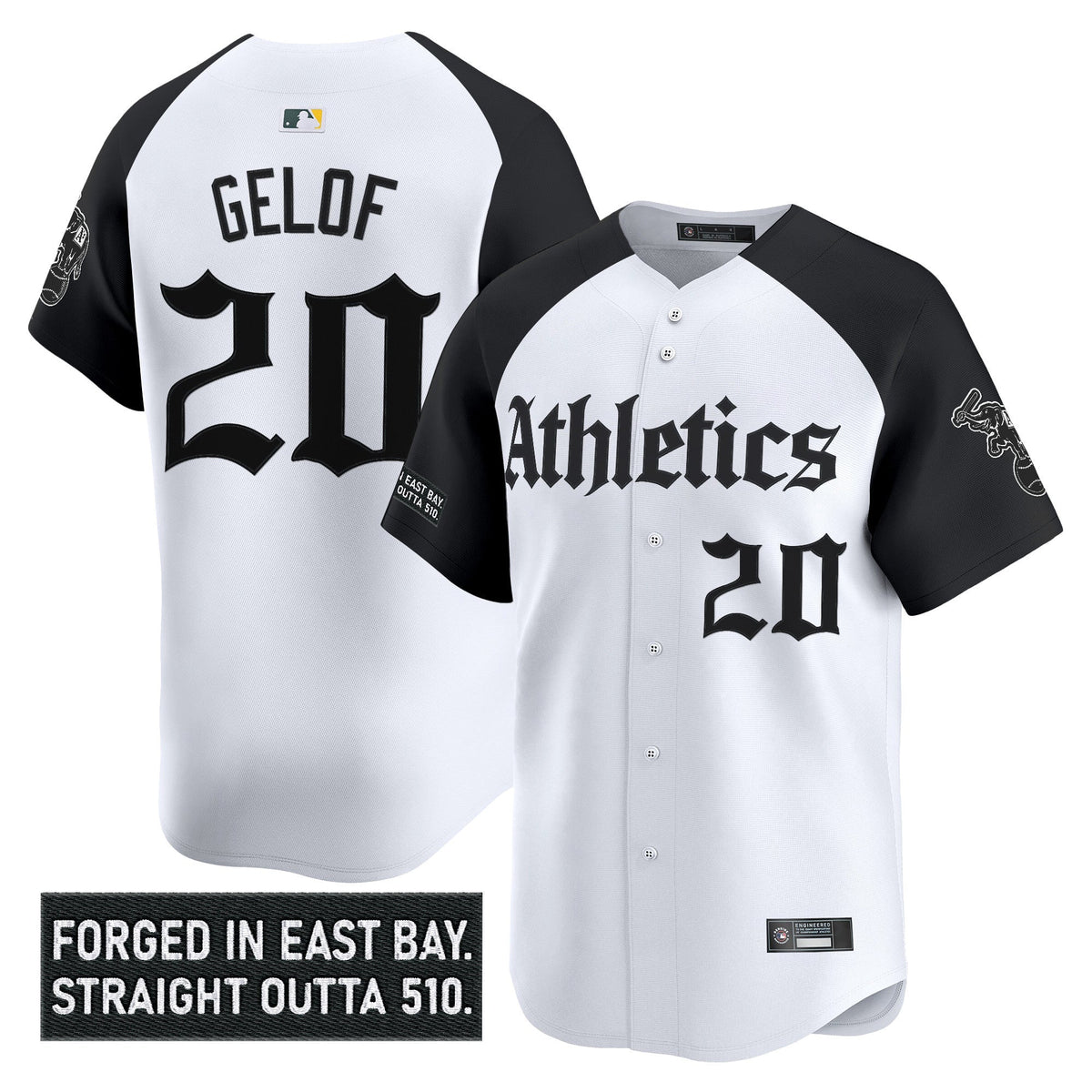 Athletics 'Gothic East Bay Edition' Vapor Premier Limited Jersey - All Stitched