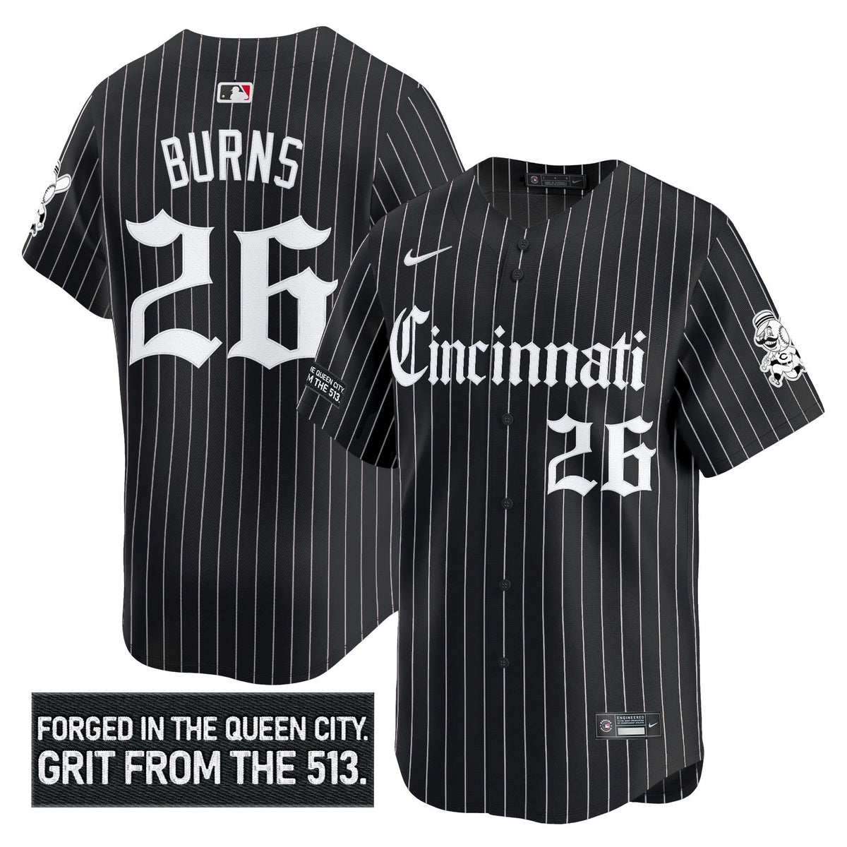 CIN 'Gothic Queen City Edition' Vapor Premier Limited Jersey - All Stitched