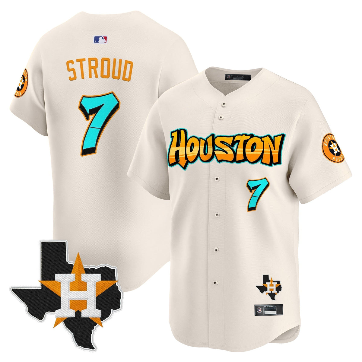 HOU 'Graffiti H-Town Edition' Vapor Premier Limited Men Jersey - All Stitched
