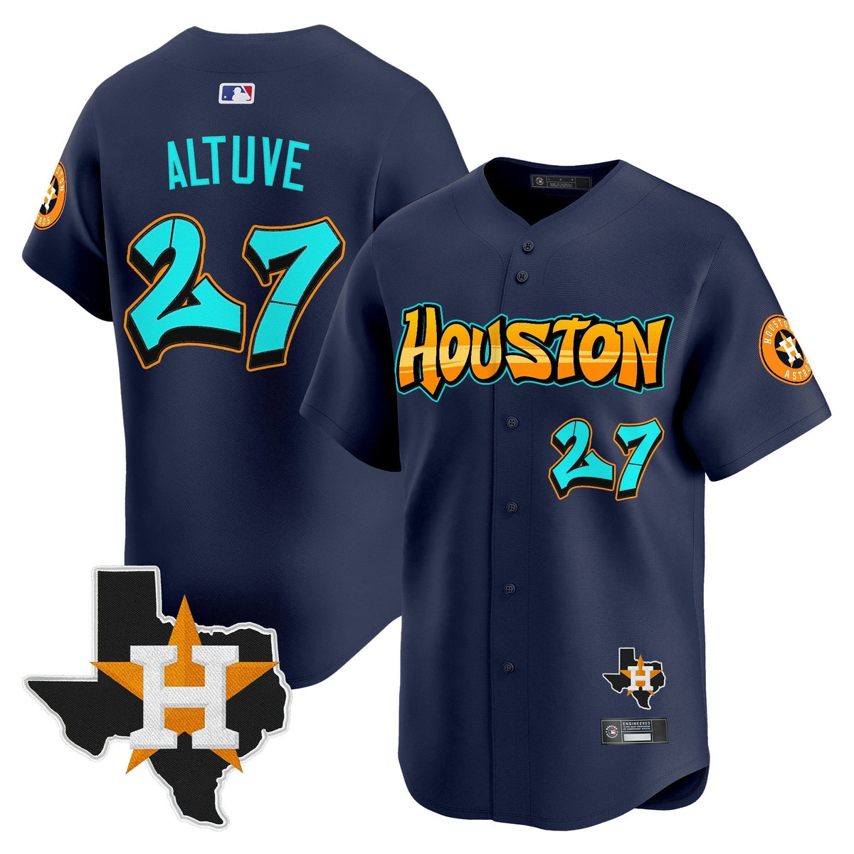 HOU 'Graffiti H-Town Edition' Vapor Premier Limited Jersey - All Stitched