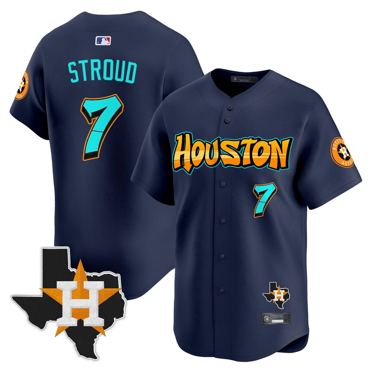 HOU 'Graffiti H-Town Edition' Vapor Premier Limited Jersey - All Stitched