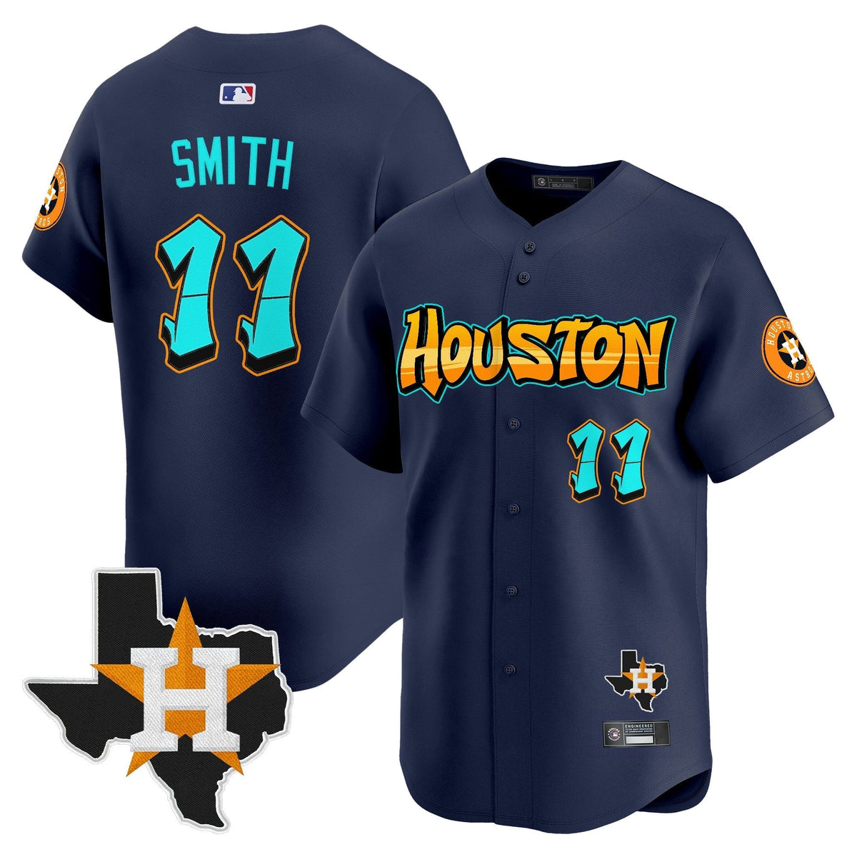 HOU 'Graffiti H-Town Edition' Vapor Premier Limited Jersey - All Stitched