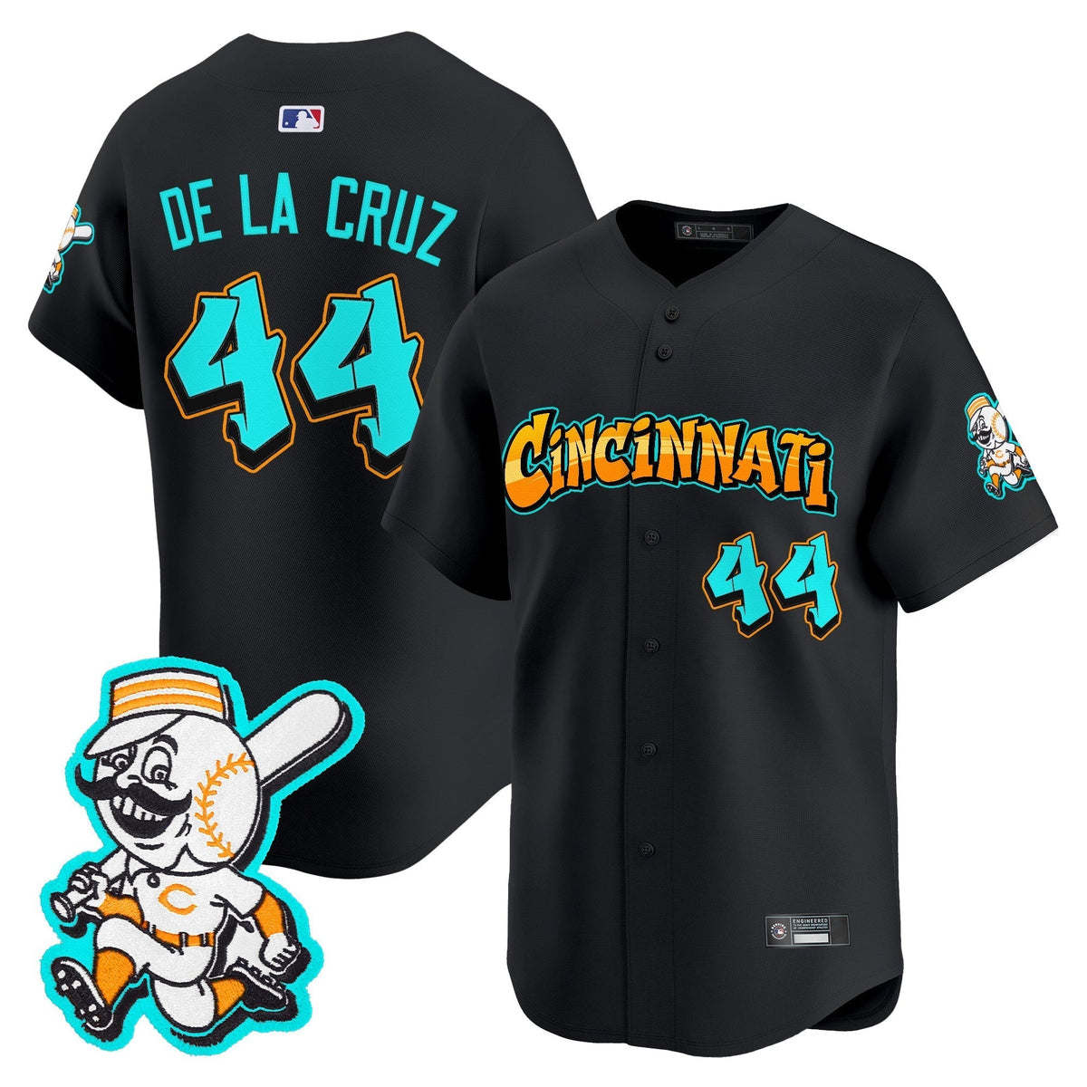 CIN 'Graffiti Queen City Edition' Vapor Premier Limited Jersey - All Stitched