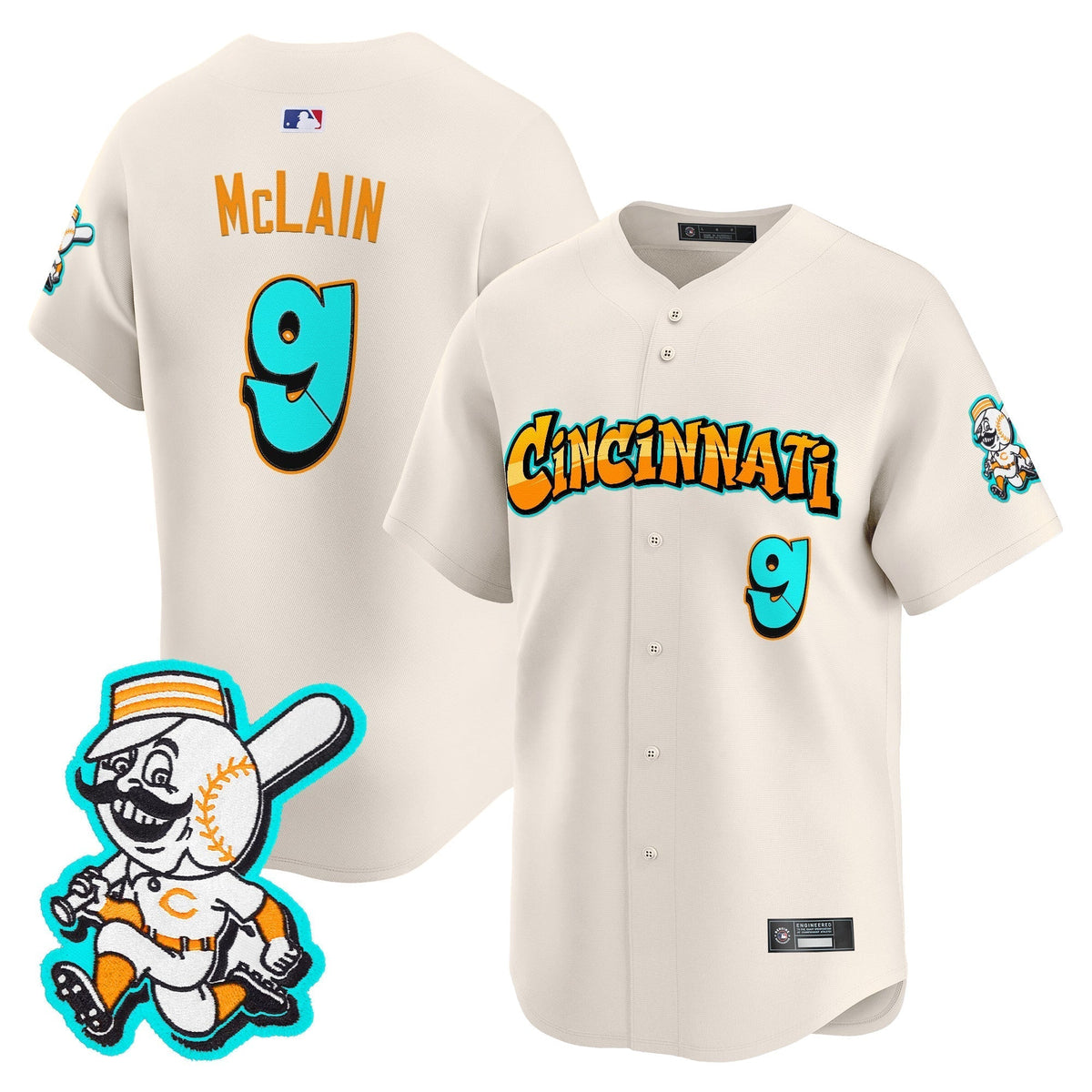 CIN 'Graffiti Queen City Edition' Vapor Premier Limited Men Jersey - All Stitched