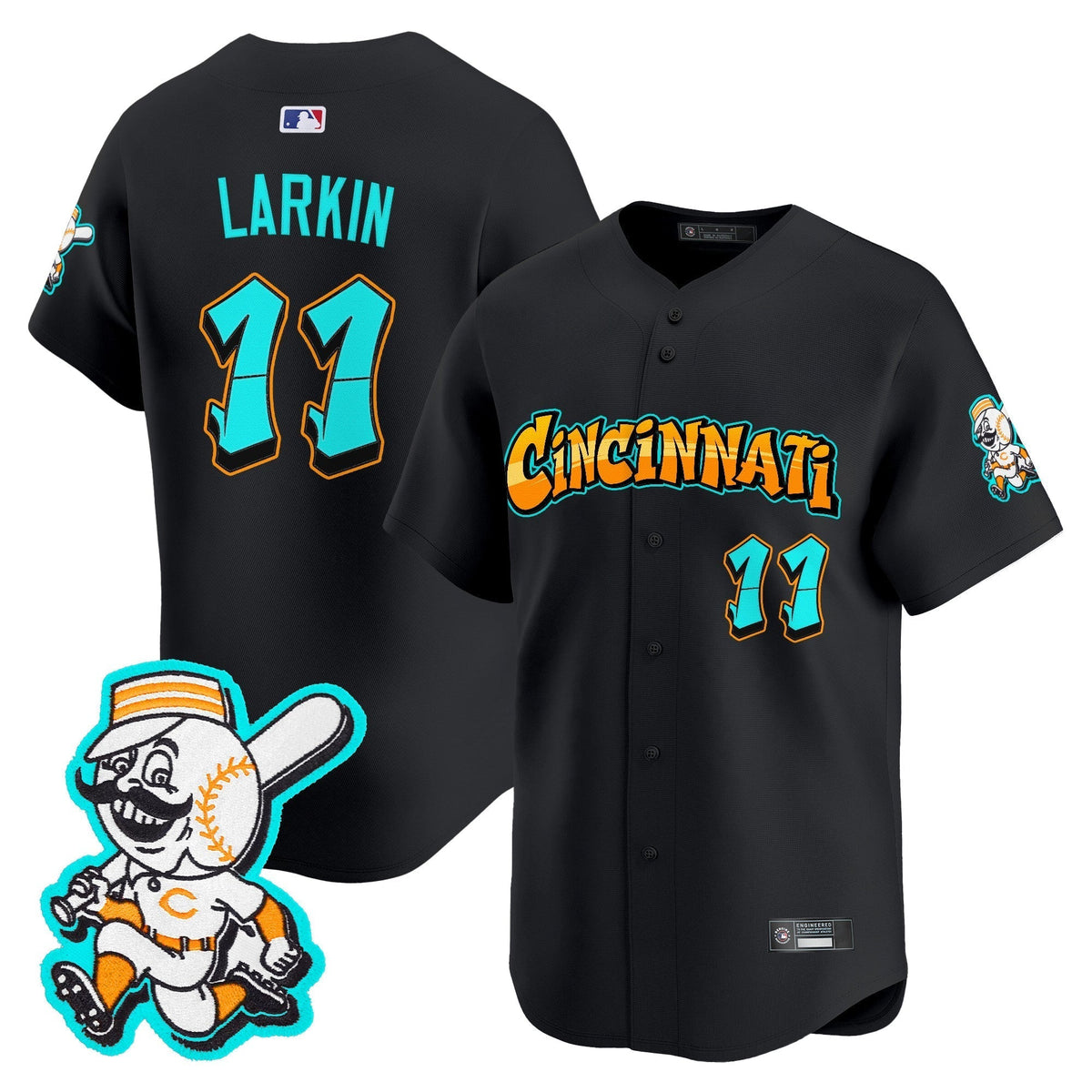 CIN 'Graffiti Queen City Edition' Vapor Premier Limited Jersey - All Stitched