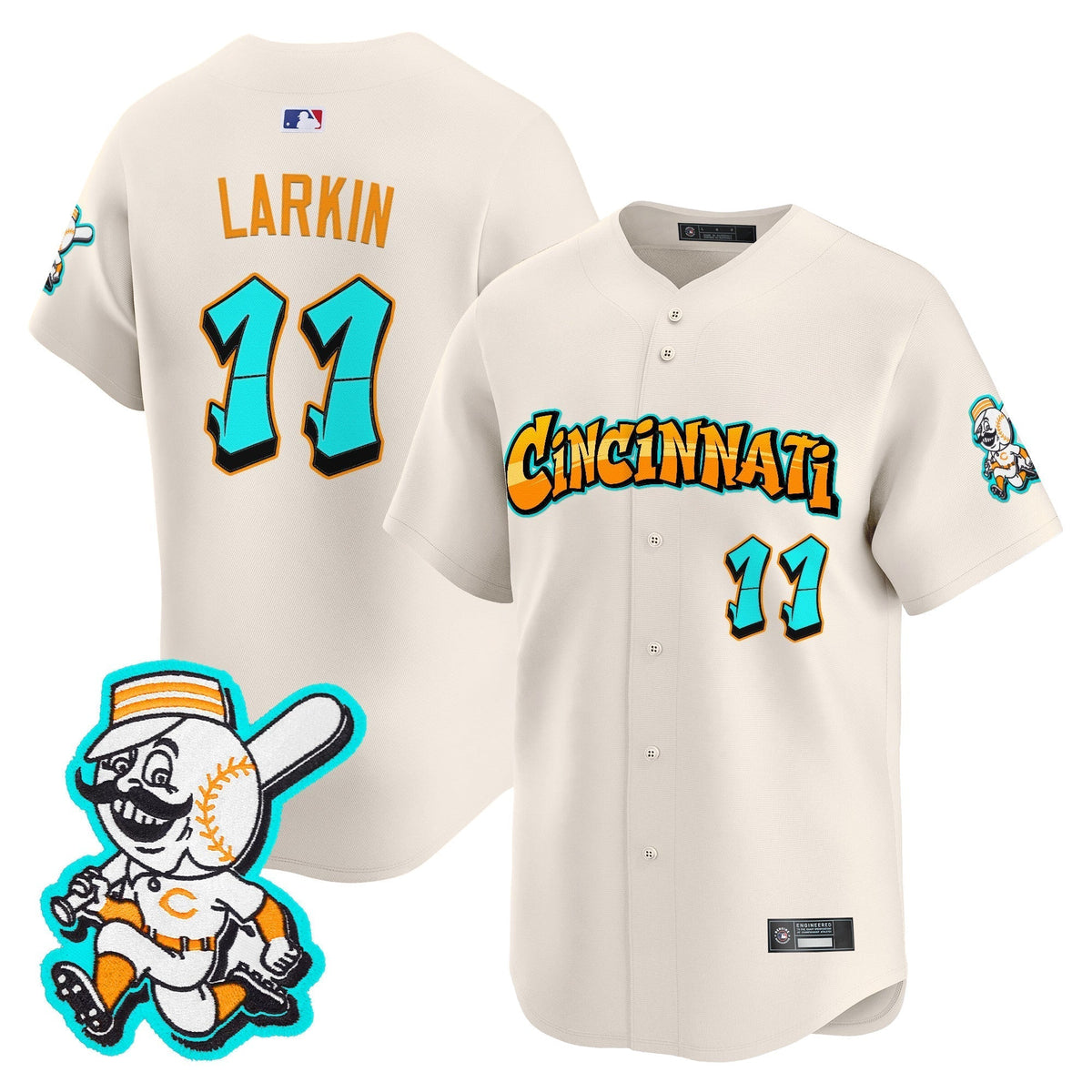 CIN 'Graffiti Queen City Edition' Vapor Premier Limited Men Jersey - All Stitched