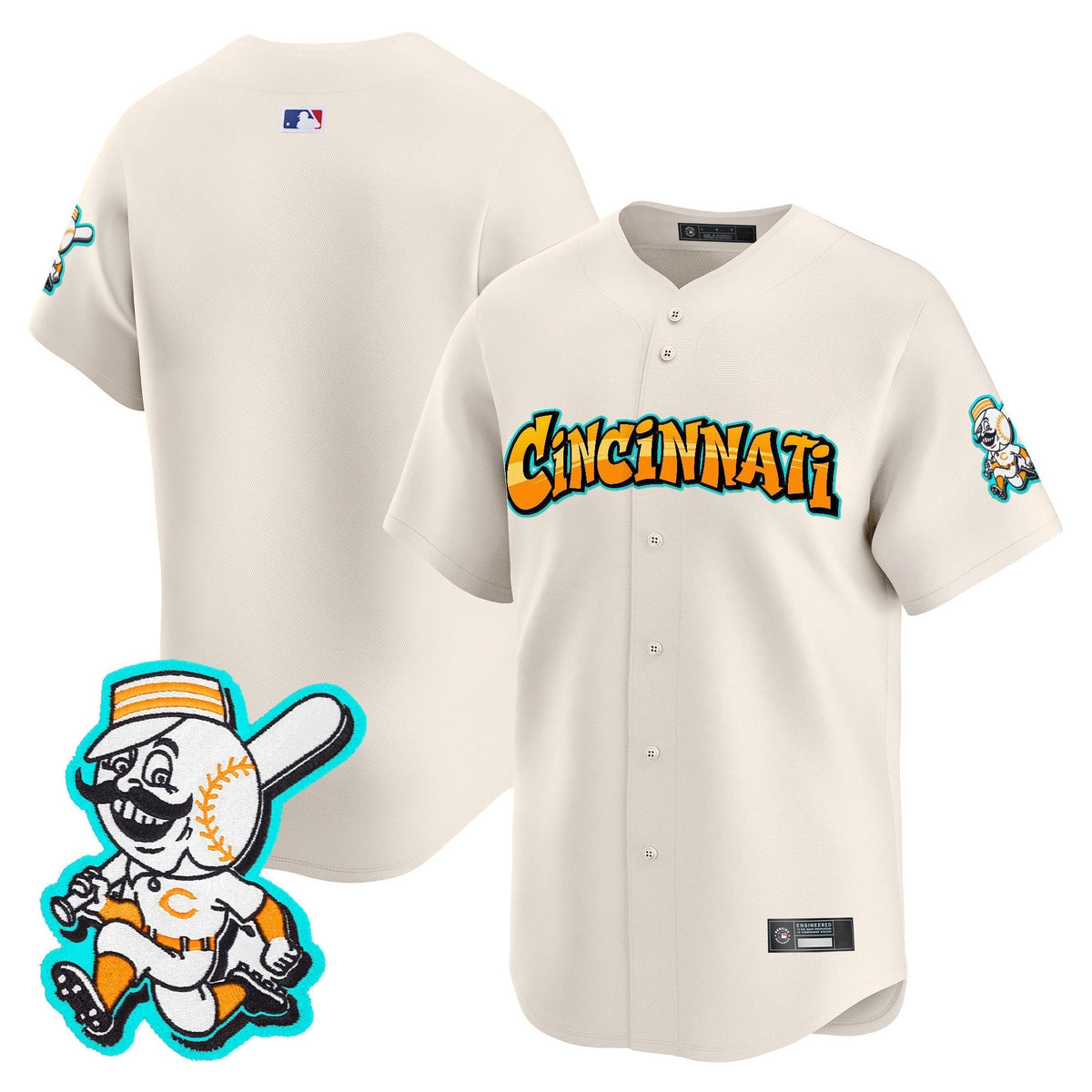 CIN 'Graffiti Queen City Edition' Vapor Premier Limited Men Jersey - All Stitched