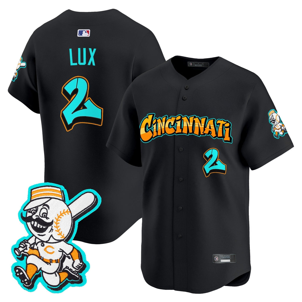 CIN 'Graffiti Queen City Edition' Vapor Premier Limited Jersey - All Stitched