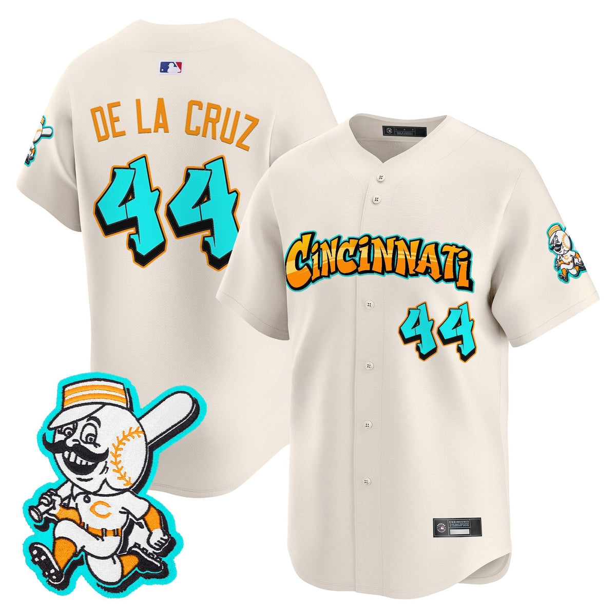 CIN 'Graffiti Queen City Edition' Vapor Premier Limited Men Jersey - All Stitched