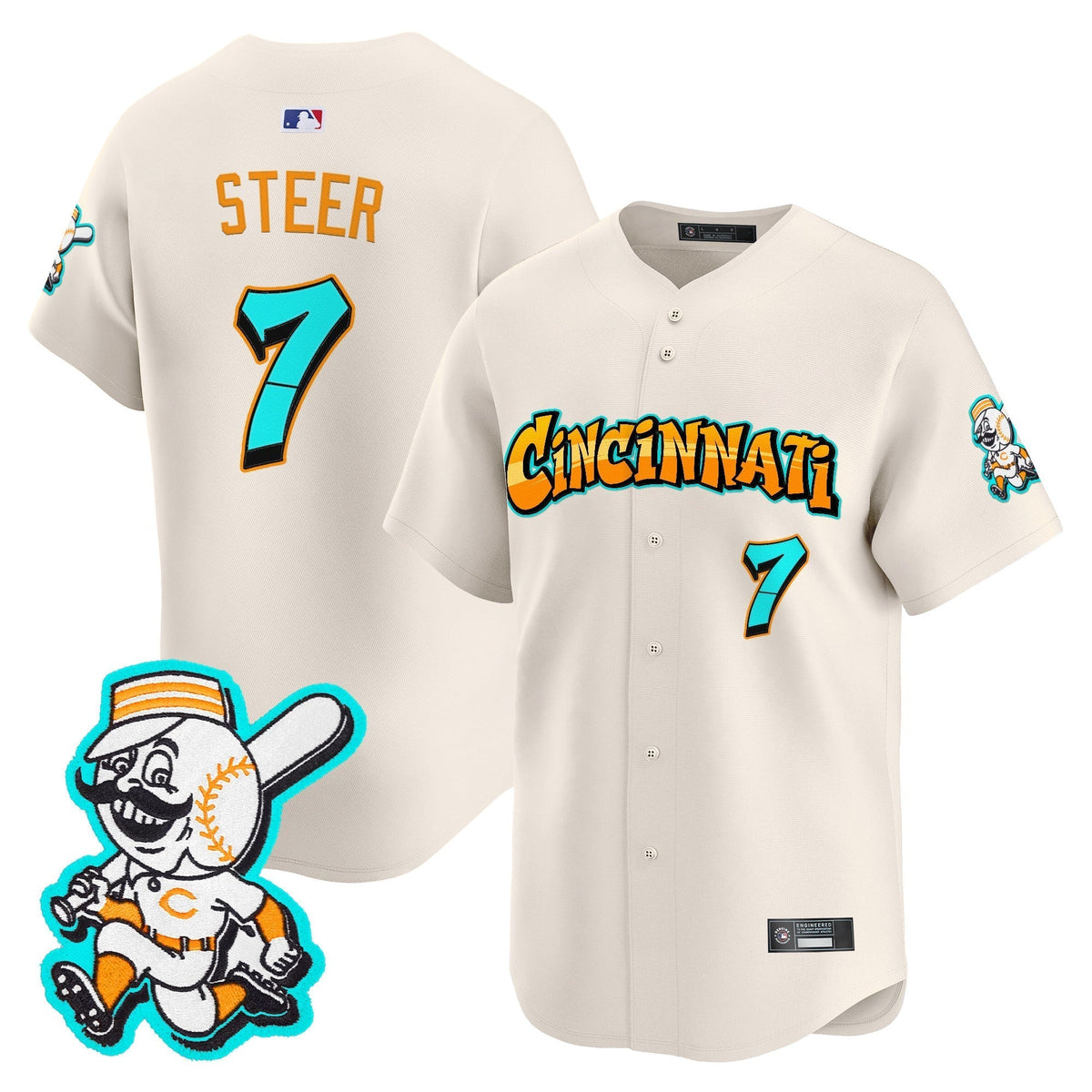 CIN 'Graffiti Queen City Edition' Vapor Premier Limited Men Jersey - All Stitched