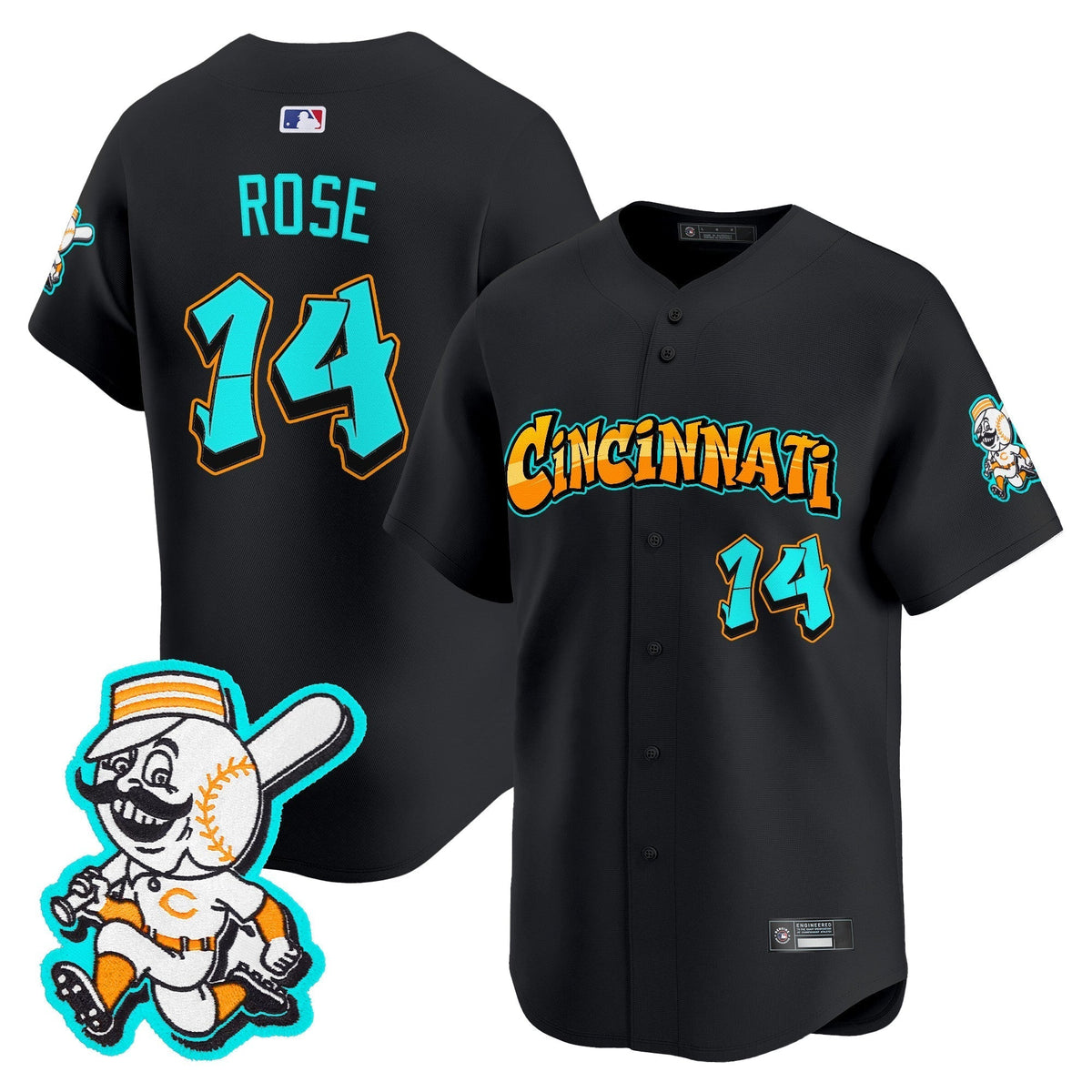 CIN 'Graffiti Queen City Edition' Vapor Premier Limited Jersey - All Stitched