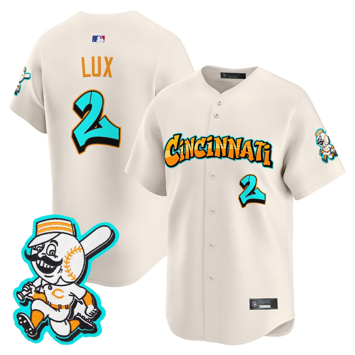 CIN 'Graffiti Queen City Edition' Vapor Premier Limited Men Jersey - All Stitched