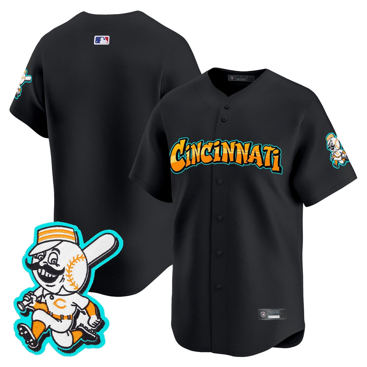 CIN 'Graffiti Queen City Edition' Vapor Premier Limited Jersey - All Stitched