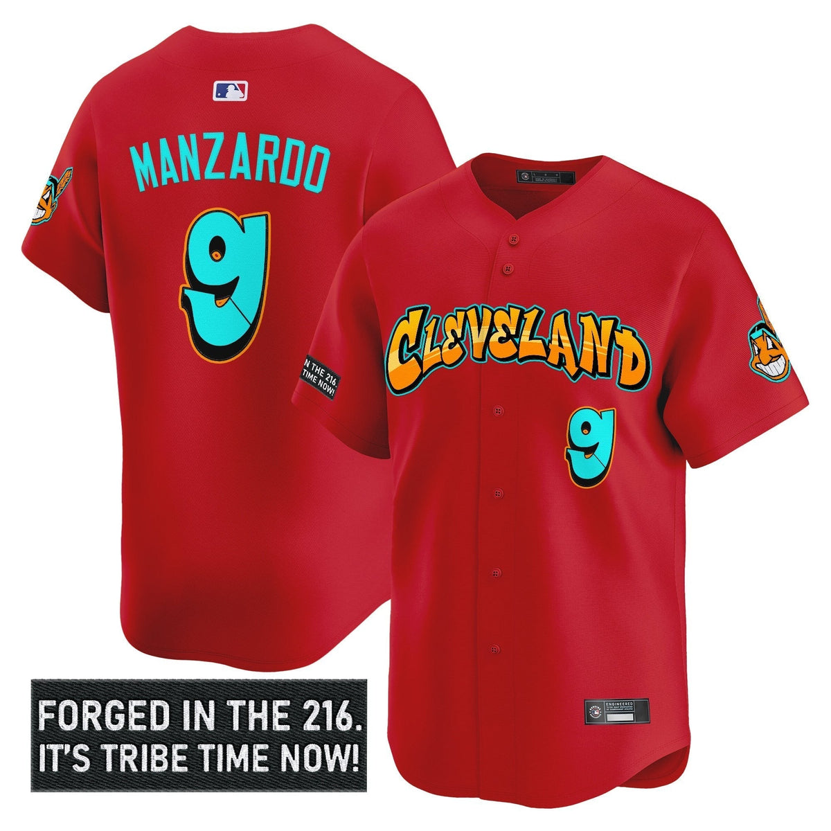 Cleveland Indians 'Graffiti 216 Ink Edition' Vapor Premier Limited Jersey - All Stitched