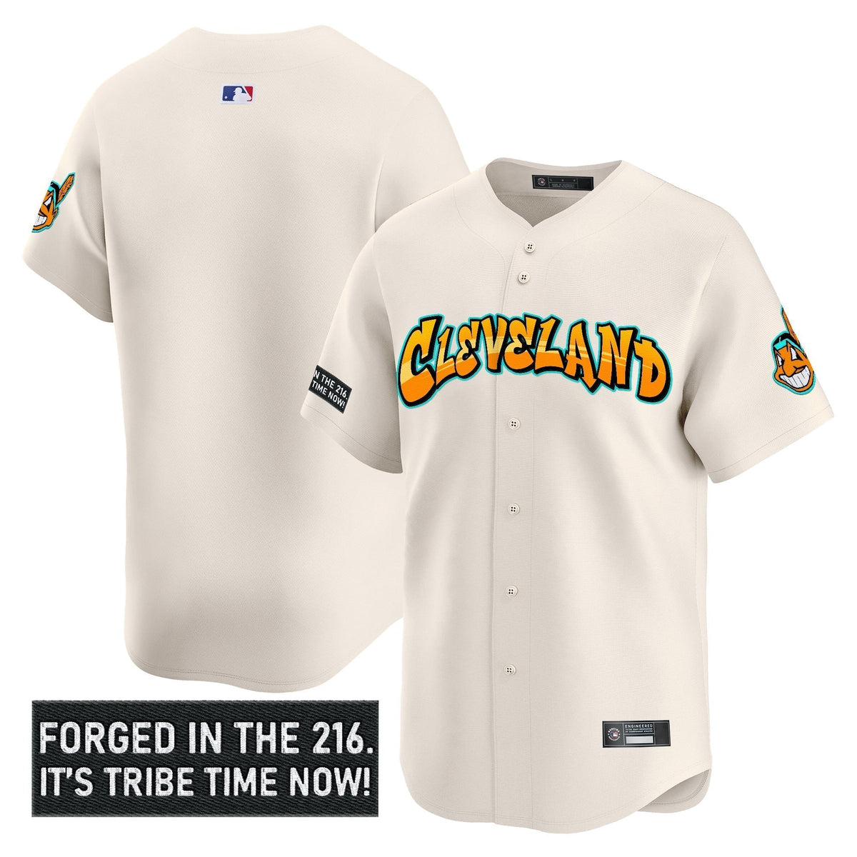Cleveland Indians 'Graffiti 216 Ink Edition' Vapor Premier Limited Men Jersey - All Stitched