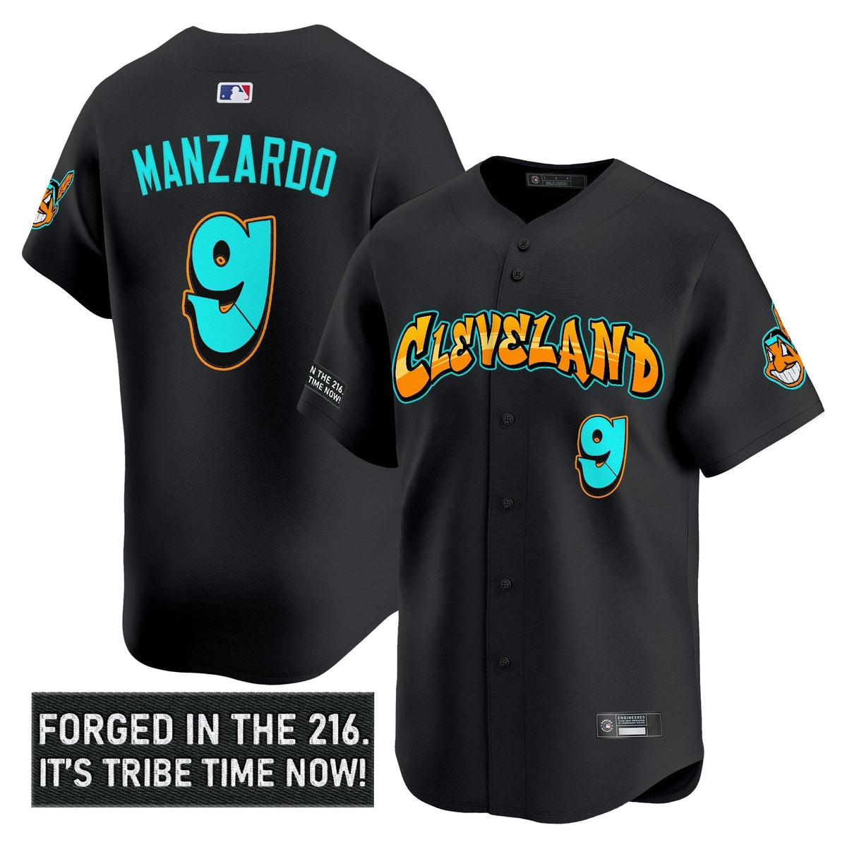 Cleveland Indians 'Graffiti 216 Ink Edition' Vapor Premier Limited Jersey - All Stitched