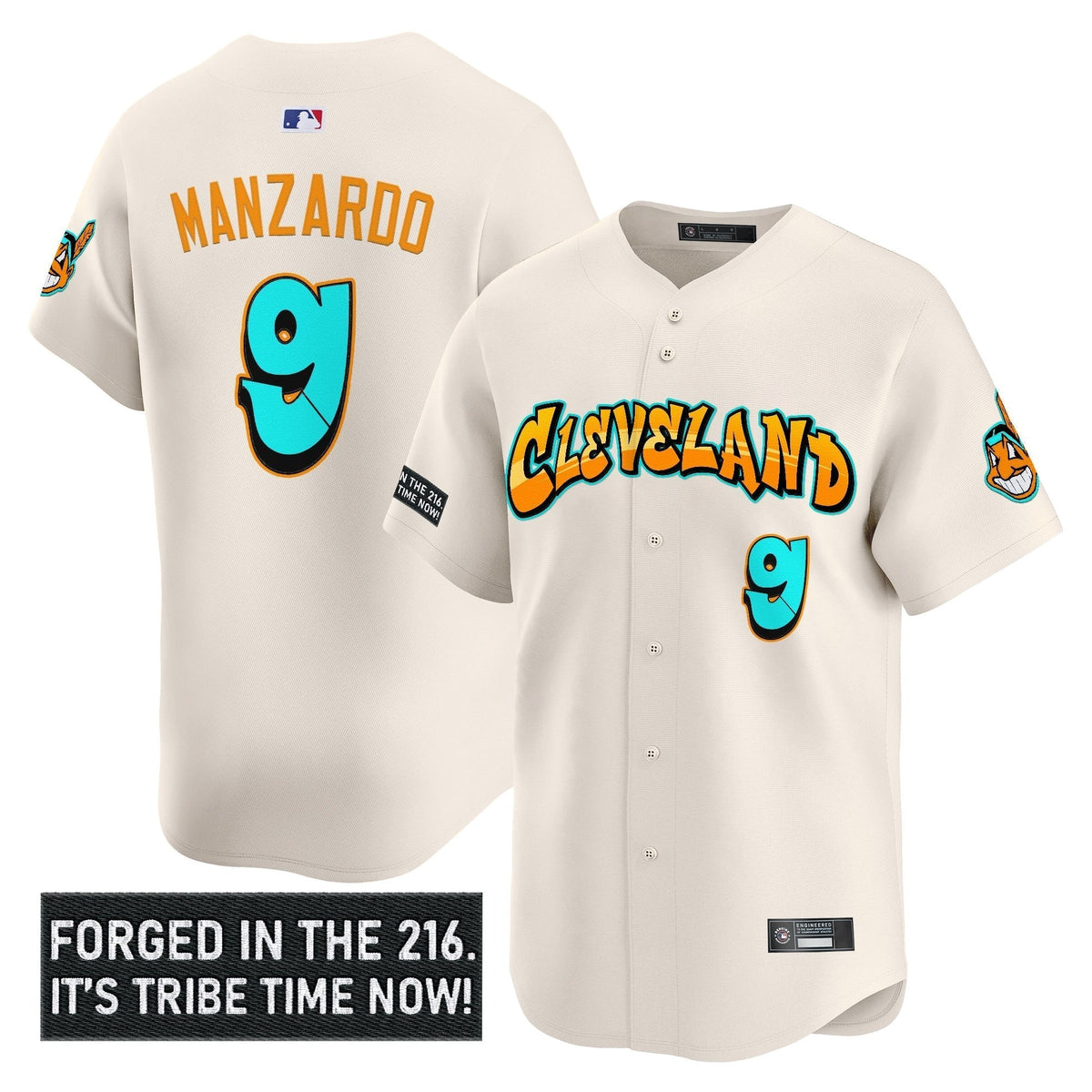 Cleveland Indians 'Graffiti 216 Ink Edition' Vapor Premier Limited Men Jersey - All Stitched