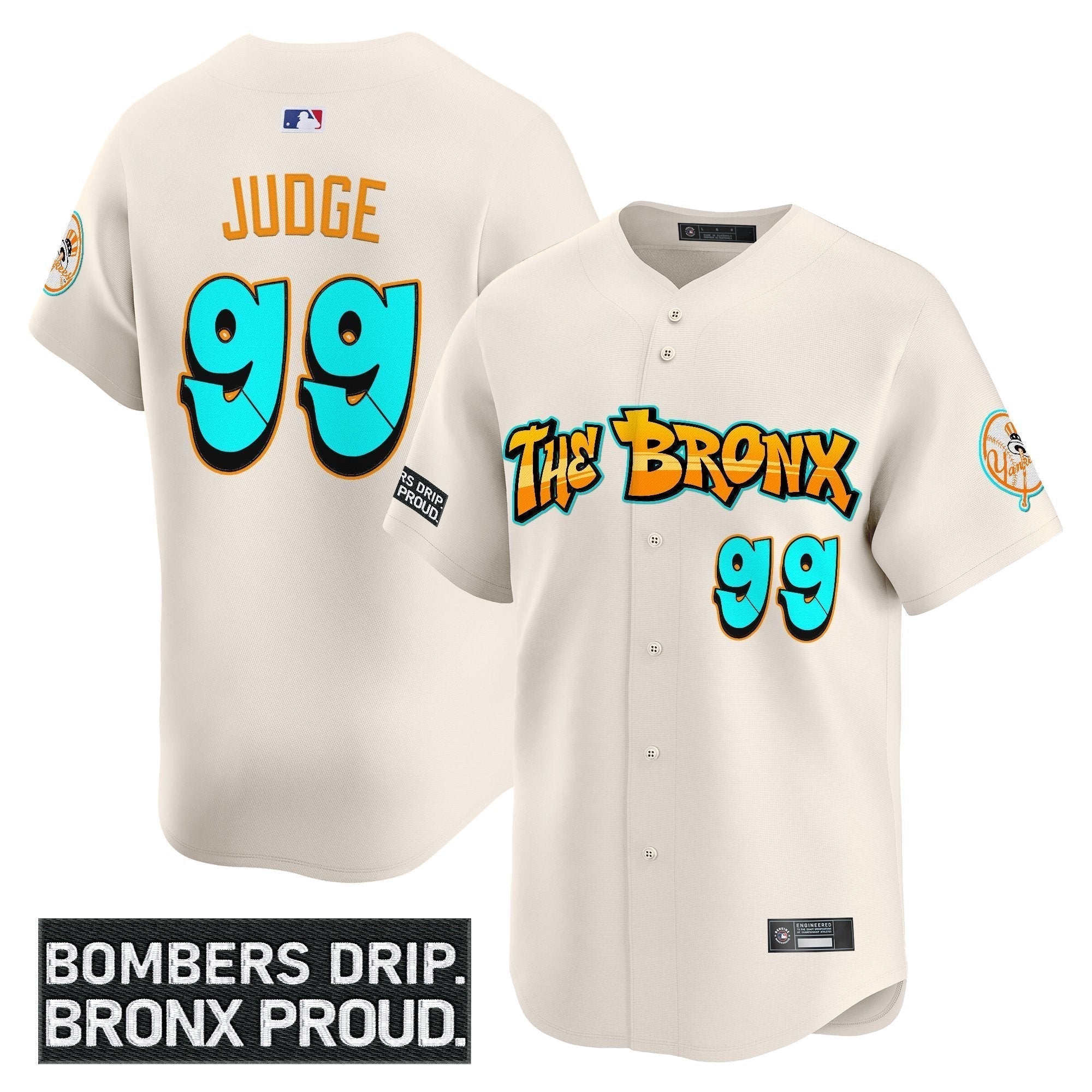 Yankees 'Graffiti Bronx Bombers Edition' Vapor Premier Limited Jersey - All Stitched