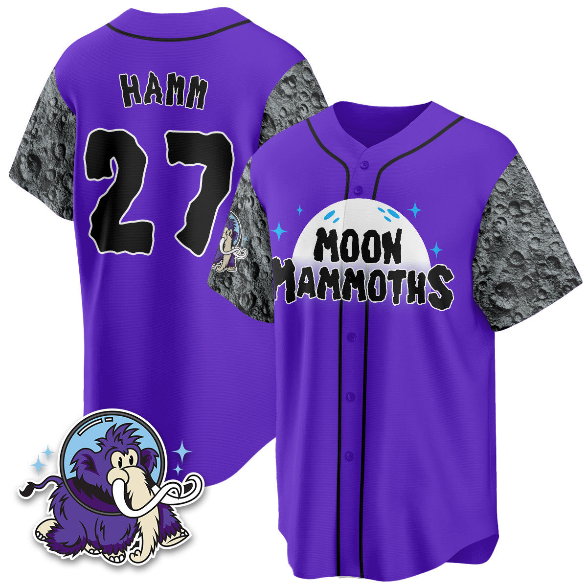 Erie SeaWolves 2025 Moon Mammoths Alternate Men Jersey - All Stitched