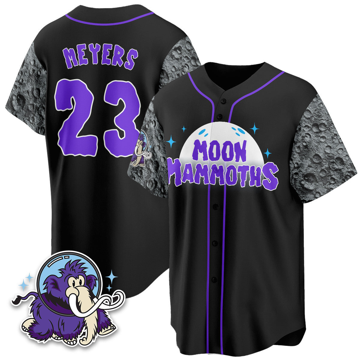 Erie SeaWolves 2025 Moon Mammoths Alternate Men Jersey - All Stitched