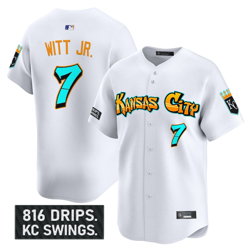 KC 'Graffiti Crown Drop Edition' Vapor Premier Limited Jersey - All Stitched