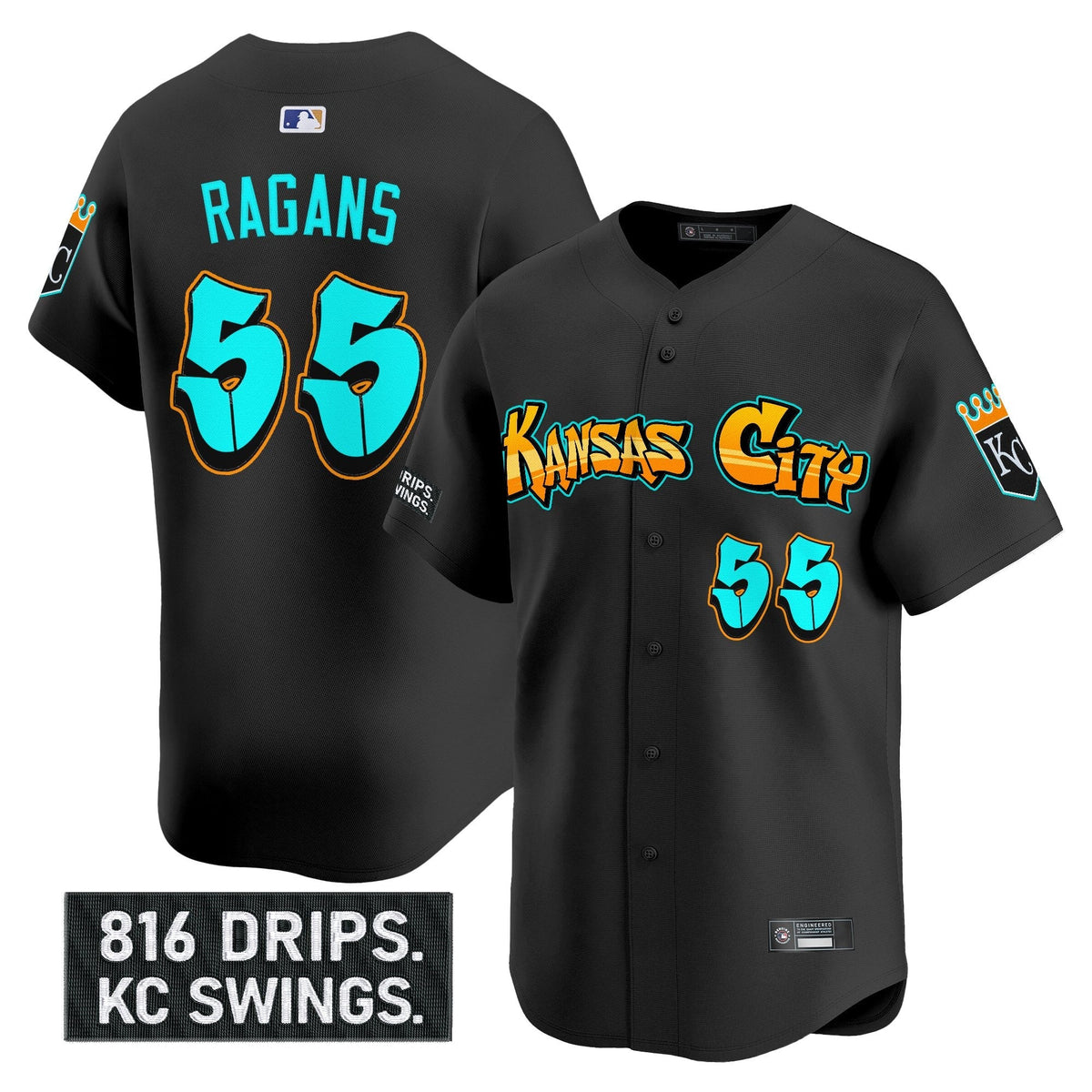 KC 'Graffiti Crown Drop Edition' Vapor Premier Limited Jersey - All Stitched