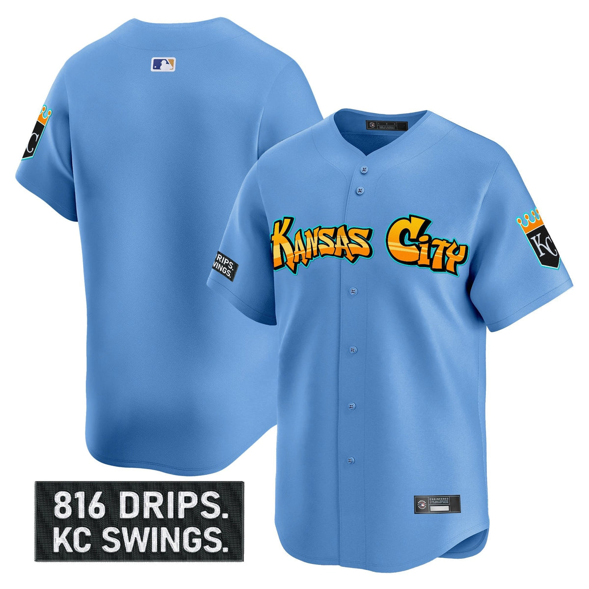 KC 'Graffiti Crown Drop Edition' Vapor Premier Limited Jersey - All Stitched