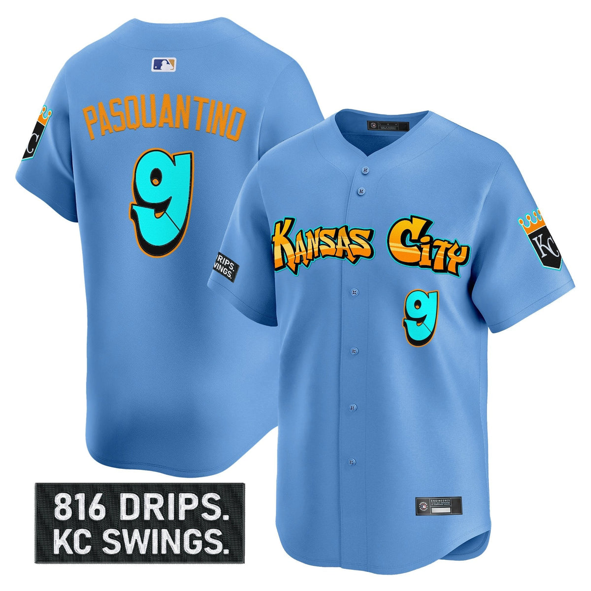 KC 'Graffiti Crown Drop Edition' Vapor Premier Limited Jersey - All Stitched