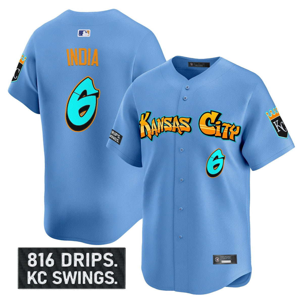 KC 'Graffiti Crown Drop Edition' Vapor Premier Limited Jersey - All Stitched