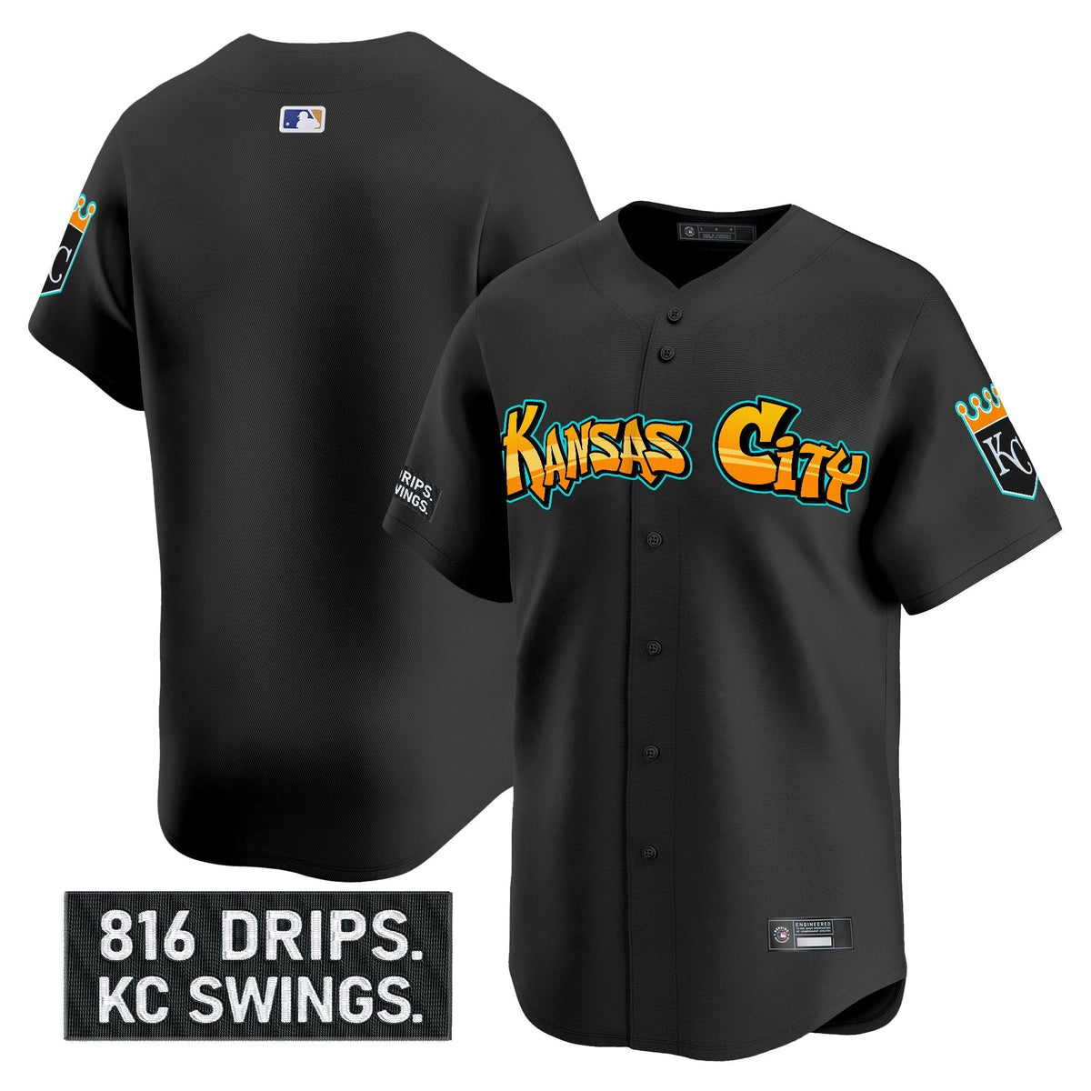KC 'Graffiti Crown Drop Edition' Vapor Premier Limited Jersey - All Stitched