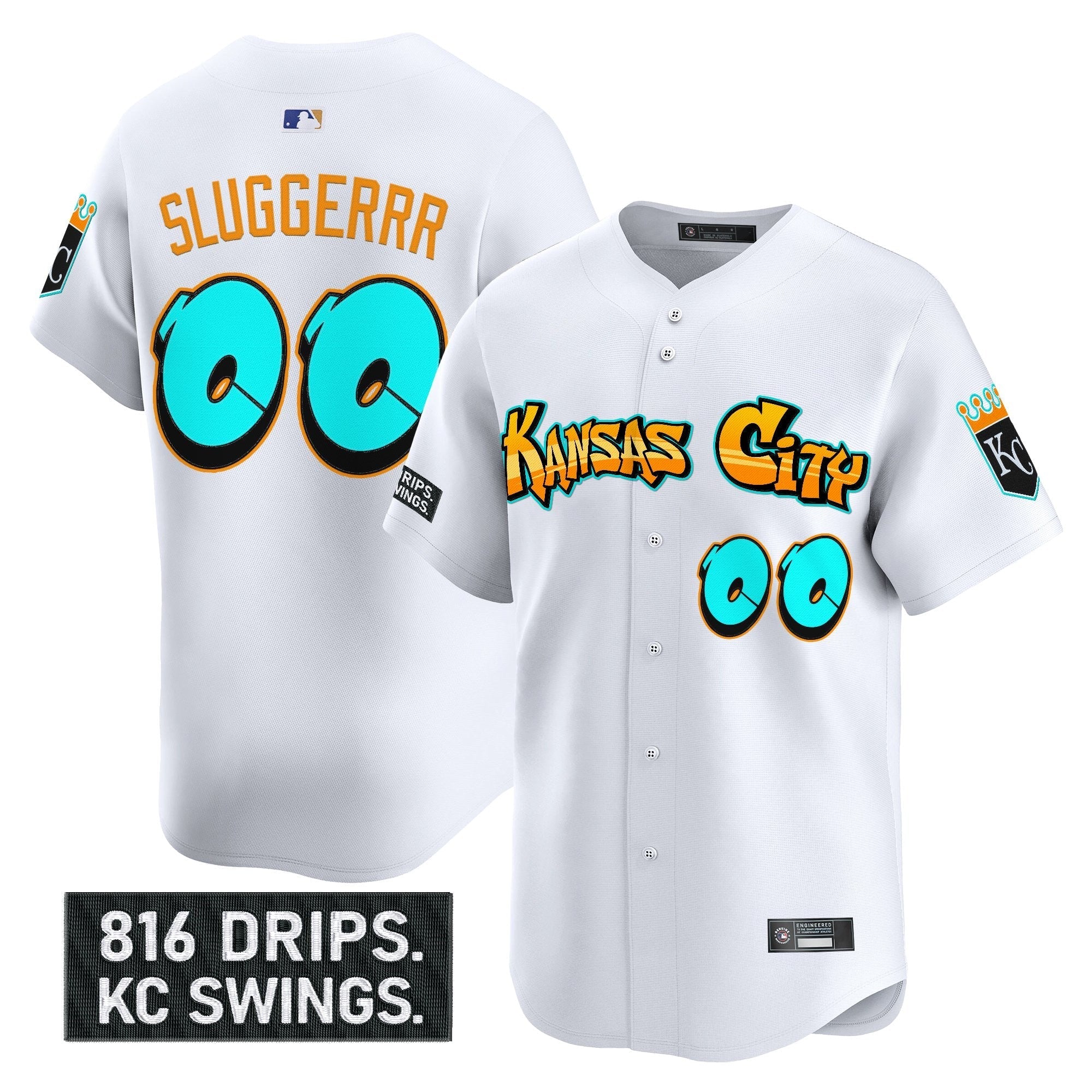 KC 'Graffiti Crown Drop Edition' Vapor Premier Limited Jersey - All Stitched
