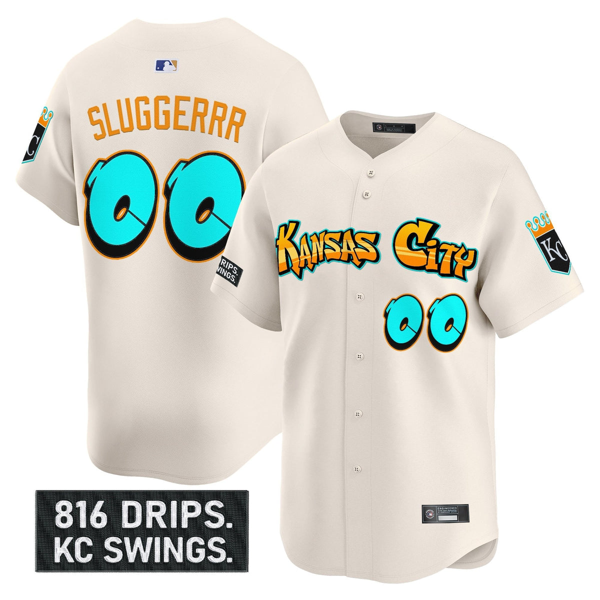 KC 'Graffiti Crown Drop Edition' Vapor Premier Limited Jersey - All Stitched
