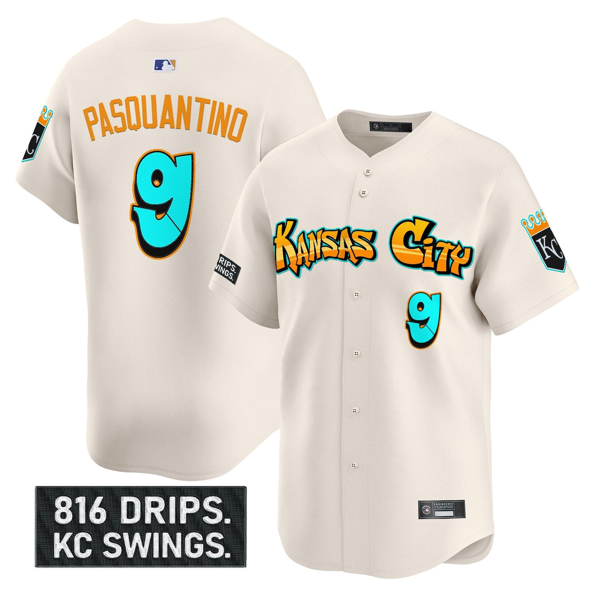 KC 'Graffiti Crown Drop Edition' Vapor Premier Limited Jersey - All Stitched