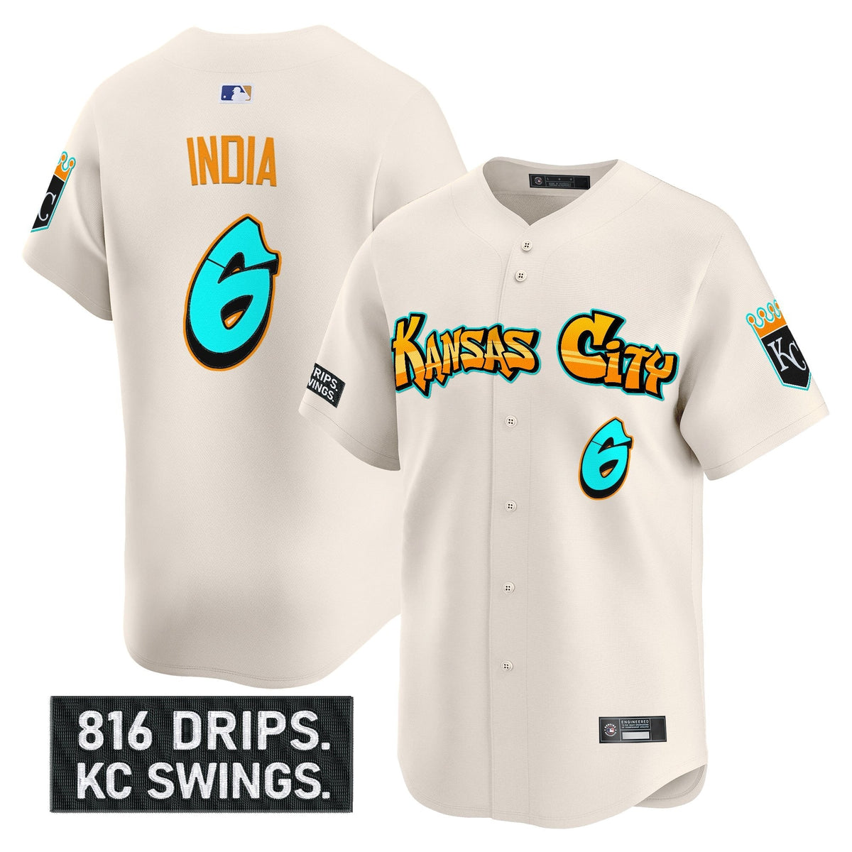 KC 'Graffiti Crown Drop Edition' Vapor Premier Limited Jersey - All Stitched