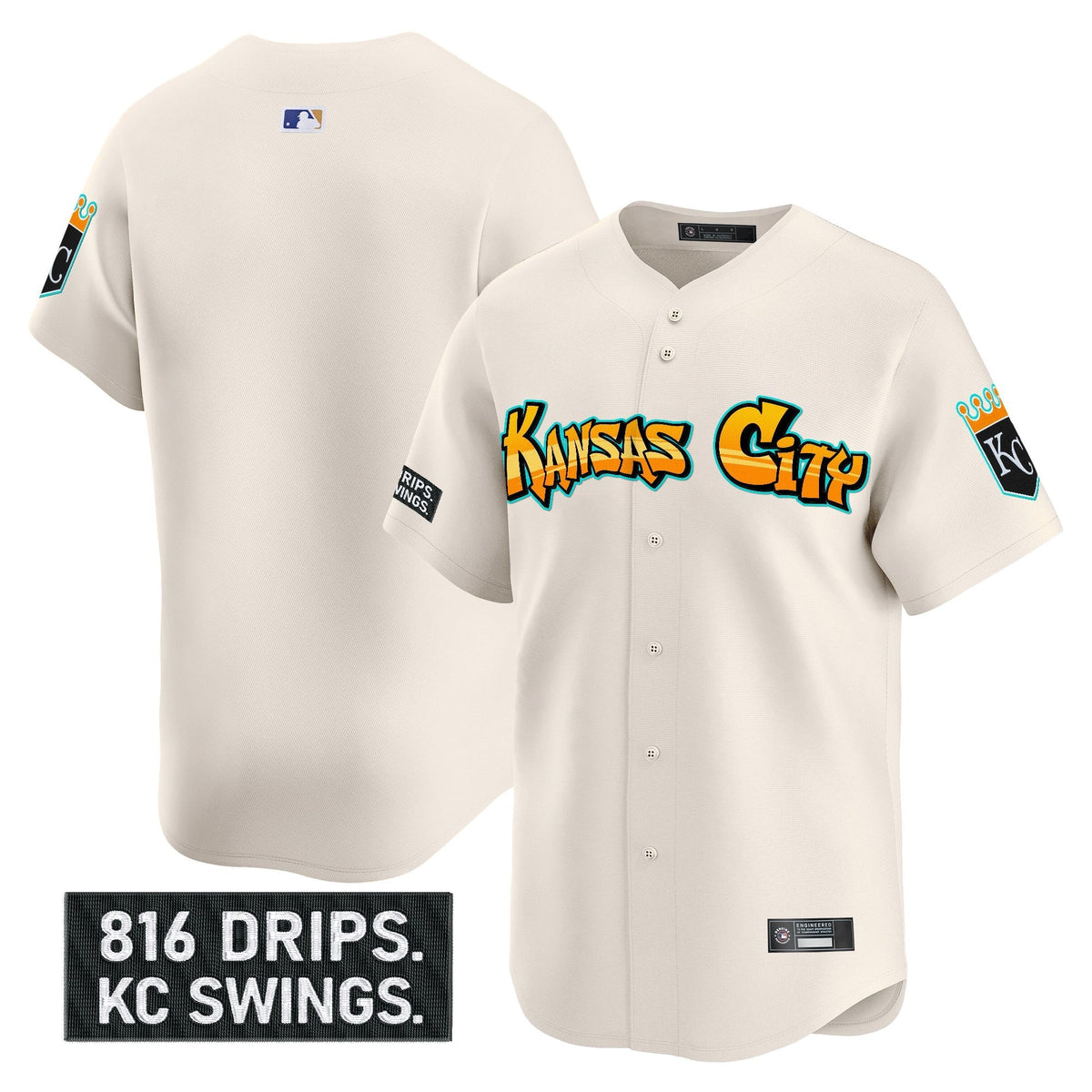 KC 'Graffiti Crown Drop Edition' Vapor Premier Limited Jersey - All Stitched