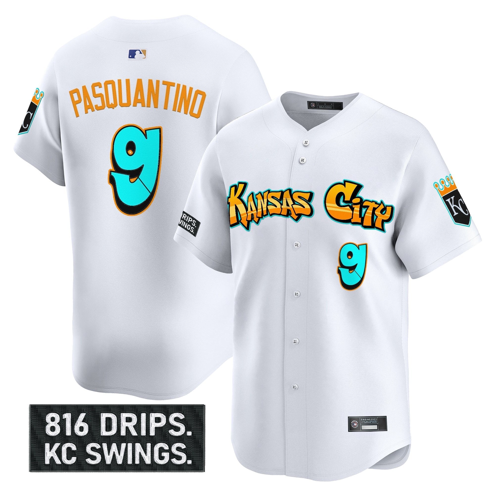 KC 'Graffiti Crown Drop Edition' Vapor Premier Limited Jersey - Stitched