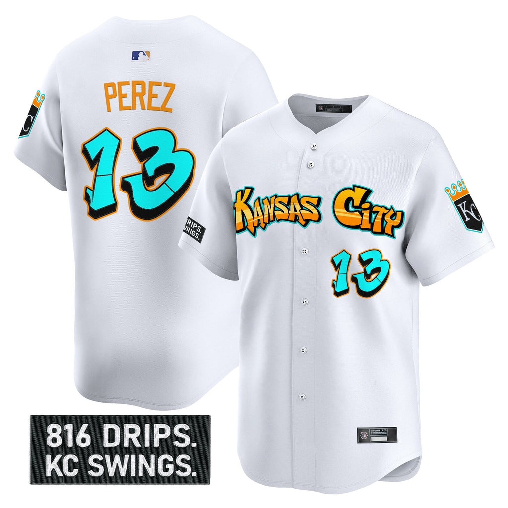 KC 'Graffiti Crown Drop Edition' Vapor Premier Limited Jersey - Stitched
