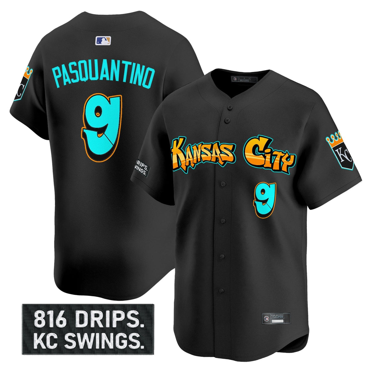 KC 'Graffiti Crown Drop Edition' Vapor Premier Limited Jersey - All Stitched
