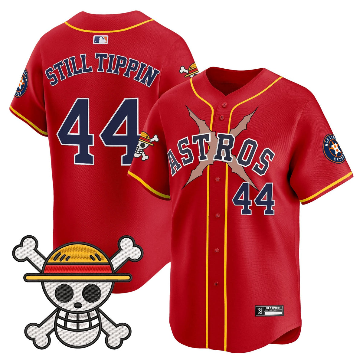 HOU x One Piece 2025 Vapor Premier Limited Jersey - All Stitched